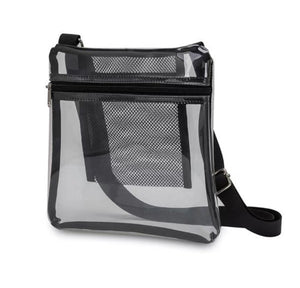 Clear See Thru Stadium Bag 9” with Adjustable Strap