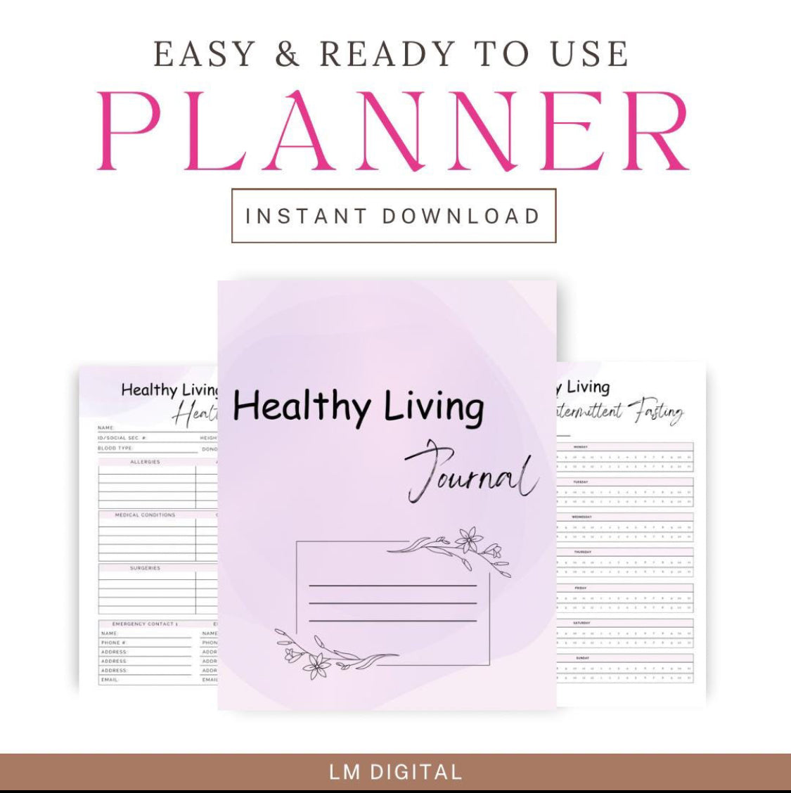 Digital Healthy Living Planner