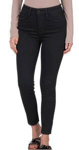 Regular & Curvy Zenana “KELLY” Black Ankle Skinny Jeans